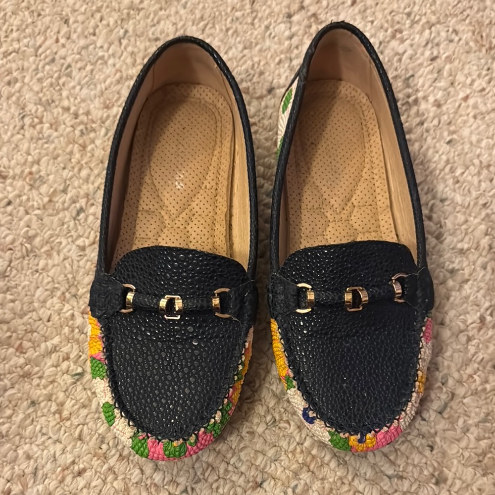Colorful Embellished Women's Loafers